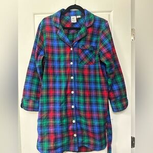 Lands End - Plaid Flannel Nightgown